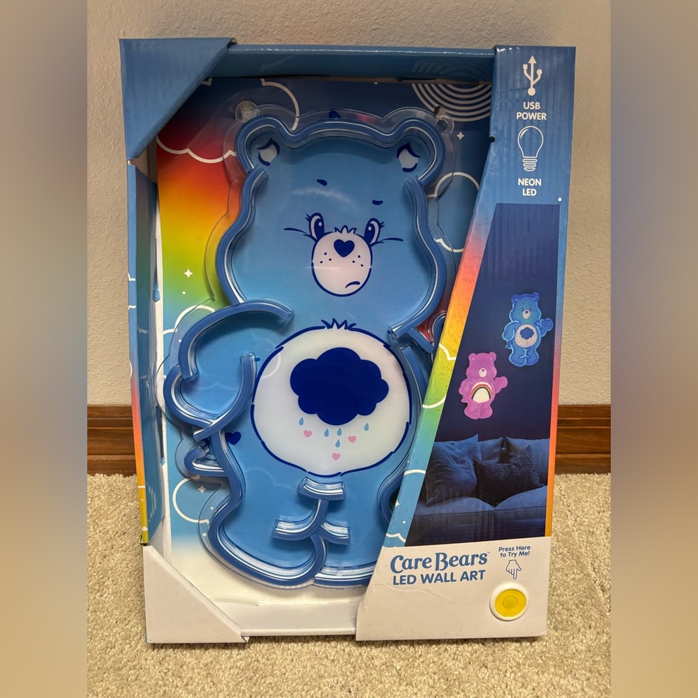 Care Bears LED Wall Art - Blue